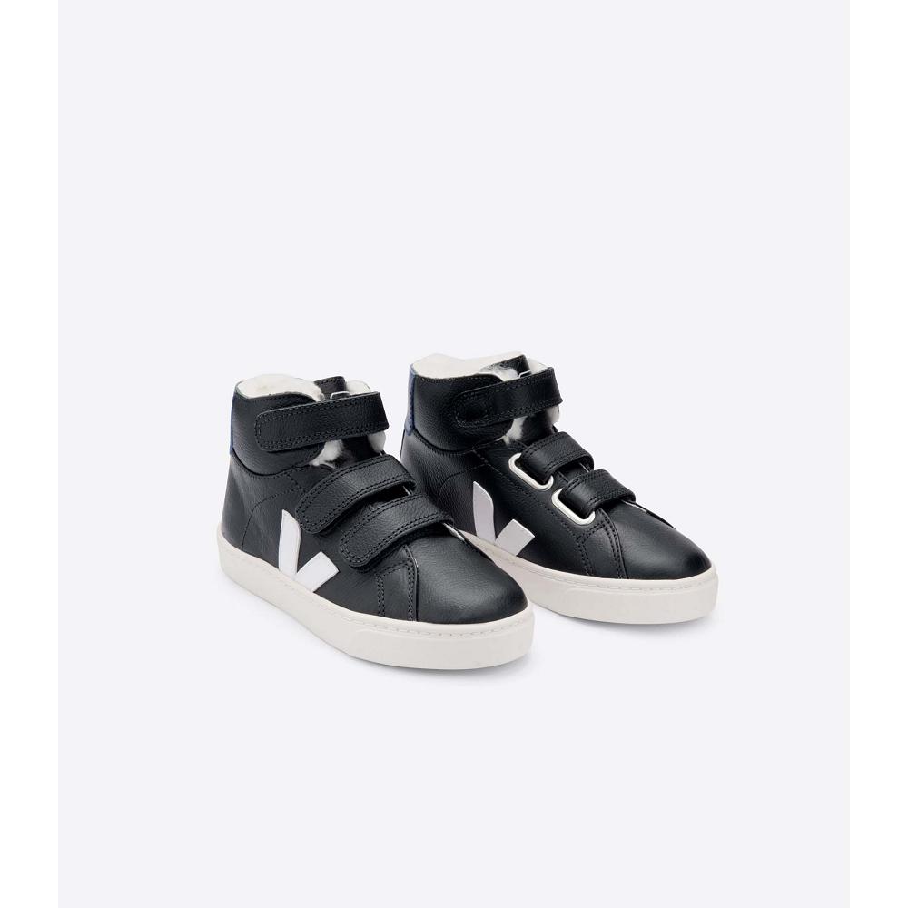 Veja ESPLAR MID FURED CHROMEFREE Schoenen Kinderen Zwart | BE 764EBC